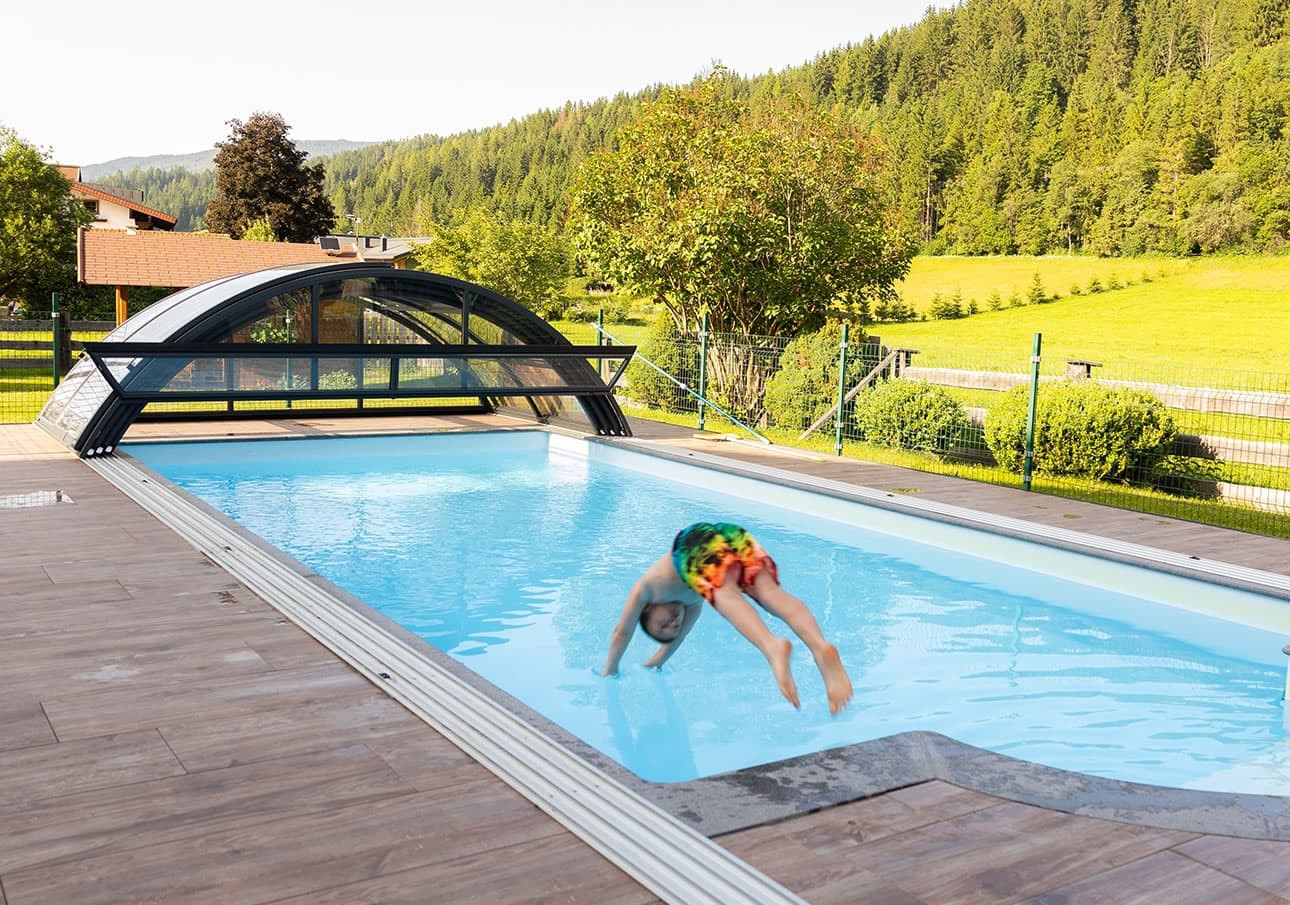 Sprung ins Freischwimmbad